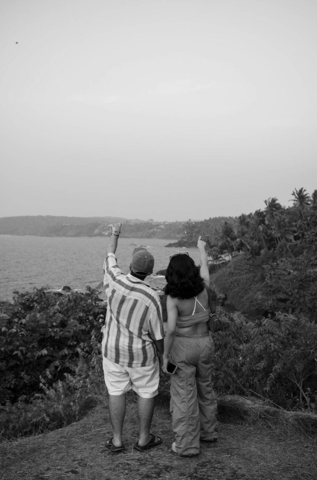 elderly couple planning vacation